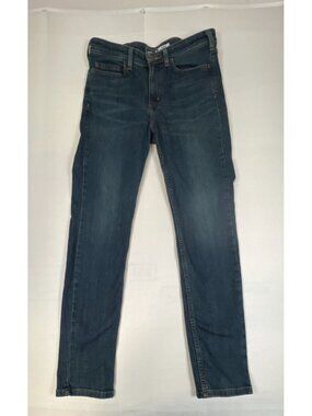 Carhartt Women’s 10 Tall Slim Fit Jeans Dark Wash Denim Stretch Workwear Blue